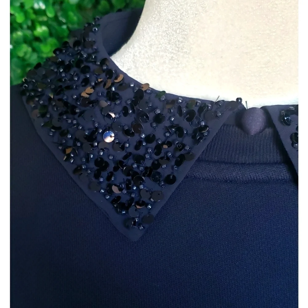 5. J.Crew Crewneck sweatshirt with crystal-embellished collar